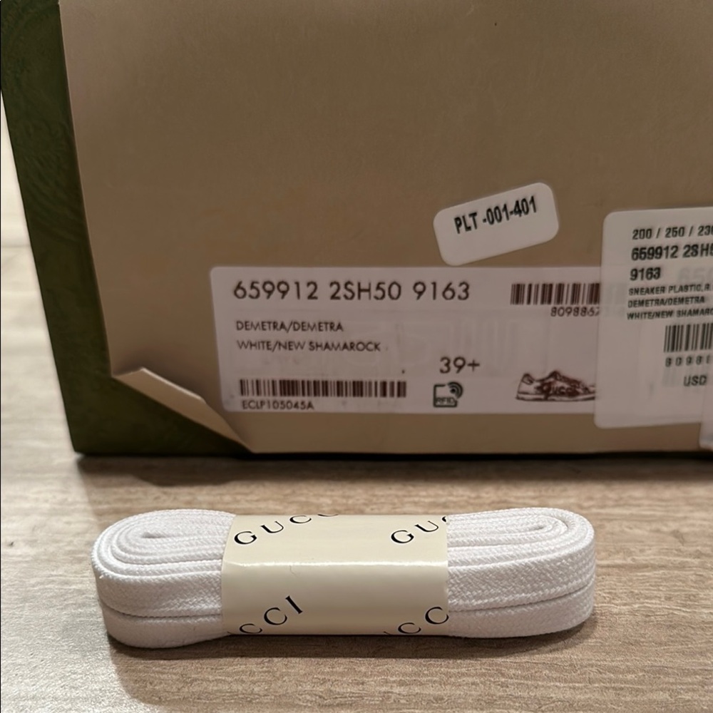 Set of New Gucci White Shoelaces